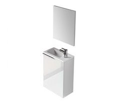 Muebles de Baño Compact con Lavabo, Columna y Espejo
