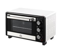 Horno Eléctrico Metal, Acero Inoxidable y Vidrio Templado HOMCOM