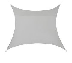 Toldo vela de Sombra para jardín Repelente al agua cuadrado 200x0