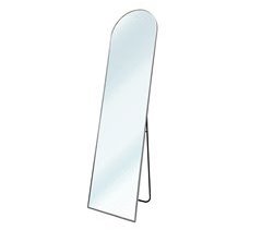 Espejo de Pie Metal Square Cuerpo Entero con Soporte Suelo 40x5