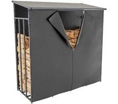 Cobertizo para leña con lona protectora impermeable 165