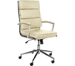 Silla de oficina - Cleveland - Cuero auténtico
