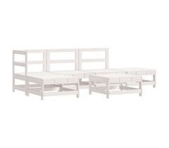 Juego de muebles de jardín 6 piezas madera maciza abeto Douglas