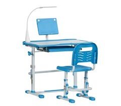Escritorio Infantil MDF, Acero HOMCOM 80x49