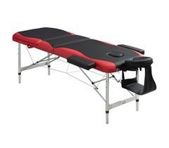 Camilla de Masaje Plegable PU, estructura de aluminio HOMCOM