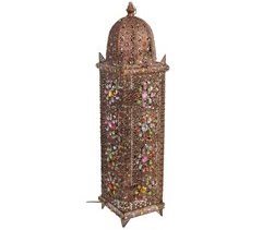 Lámpara de metal y cristal acrilico