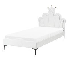 Beliani Cama infantil Terciopelo RUBIAN 103x209
