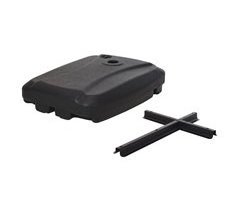 WELL HOME - Base de sombrilla resistente y cruz metálica