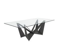 Mesa comedor rectangular cristal
