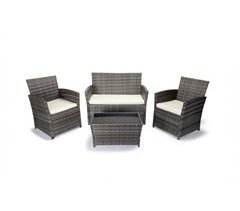 Conjunto Sofa + 2 Sillones + Mesa de Ratan PE