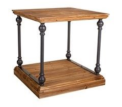 Kit mesa de centro de metal y madera