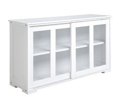 Aparador de Cocina MDF, Vidrio HOMCOM, hogar - cocina