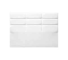 Cabecero ESTORIL piel sintética blanco 190x75cm