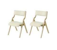 Lote de 2 Sillas Plegables para Cocina Comedor FST40-Wx2 SoBuy