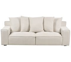 Beliani Sofá de 3 plazas Chenilla VISKAN