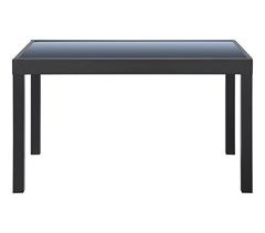 Mesa extensible de jardín CORA gris oscuro