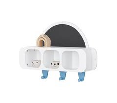 Estantería de Pared con 1 Pizarra KMB86-W SoBuy