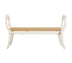 Banqueta de madera tapizada 139x45