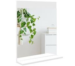 Espejo de Baño MDF, Cristal HOMCOM, hogar - baño