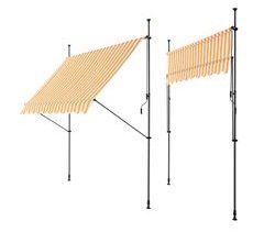 Toldo articulado barras telescópicas 300x120