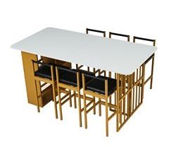 Conjunto de mesas y sillas de comedor