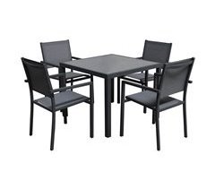 Conjunto de muebles de jardín BERGAMO de 4 plazas