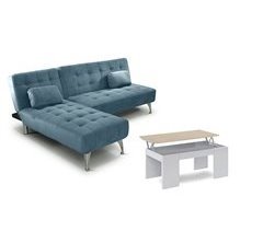 Oferta: Sofa Cama Chaise Longue XS + Mesa de Centro Elevable