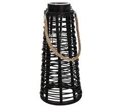 Farol portavelas de ratán
