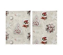LOTE DE 2 PAÑOS DE COCINA DE NAVIDAD XMAS DAYS