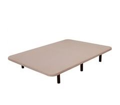 Base tapizada con estructura de acero y refuerzos