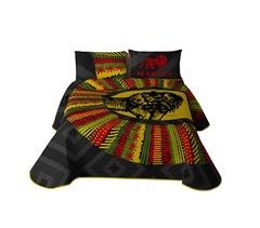 MARLEY - Colcha Bouti Estampada de Microfibra Extra Suave ETHNICAL