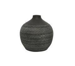 Jarrón decorativo REEN 24cm gris
