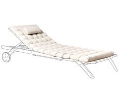 Beliani Cojín de asiento CESANA PREMIUM 56x192