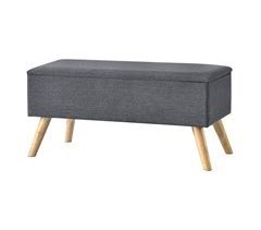 Banco Salford tapizado con almacenaje Salford 79x39