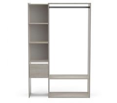 Vestidor Flower con Cajón, Barra y 5 Estantes