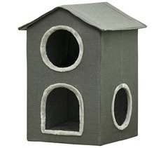 Casa para Gatos MDF, Poliéster PawHut