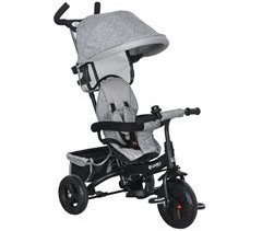 Triciclo para Bebés Metal, Poliéster HOMCOM