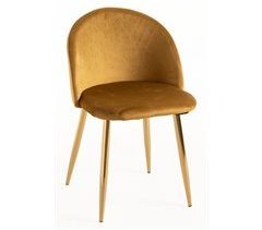 Silla Vint Terciopelo Golden