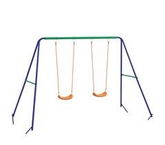 Columpio Infantil Metal, PP Outsunny