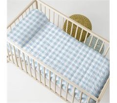 Vichy blue Colcha