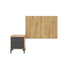 Cabeceira com efeito madeira