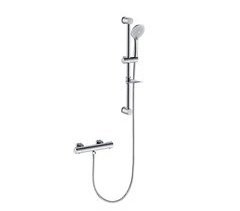 Columna de Ducha Barra AICA con Ducha de Mano Redondo