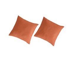 2 Fundas de almohada lisas lino/algodón orgánico