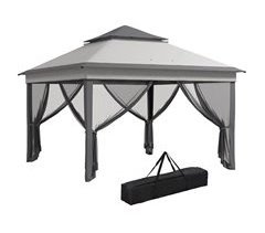 Carpa Plegable Acero, Tela Oxford Outsunny