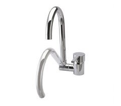 Grifo de Fregadero de Cocina Monomando con Caño Abatible