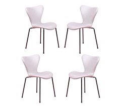 Set de 4 Sillas vintage tapizadas en polipiel - Seven