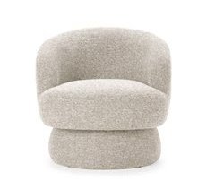 Sillón decorativo rotativo DALI color beige