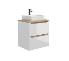 Mueble lavabo individual 2 cajones Livia