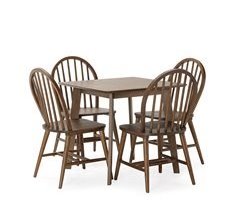 Juego de mesa y 4 sillas de comedor Clarck 80x80