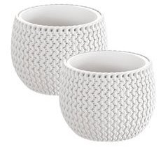 2x Maceta redonda con deposito Splofy Bowl